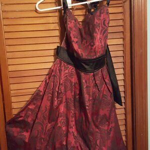 Speckless Red Short Dress Size 13